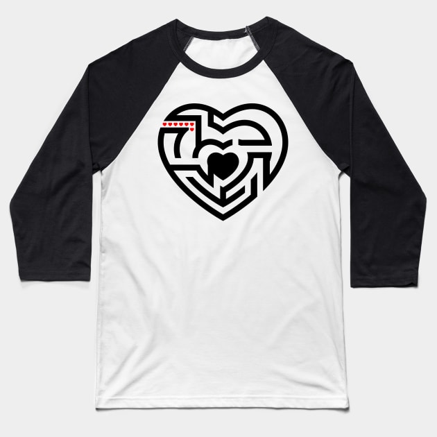 love labyrinth Baseball T-Shirt by somatosis